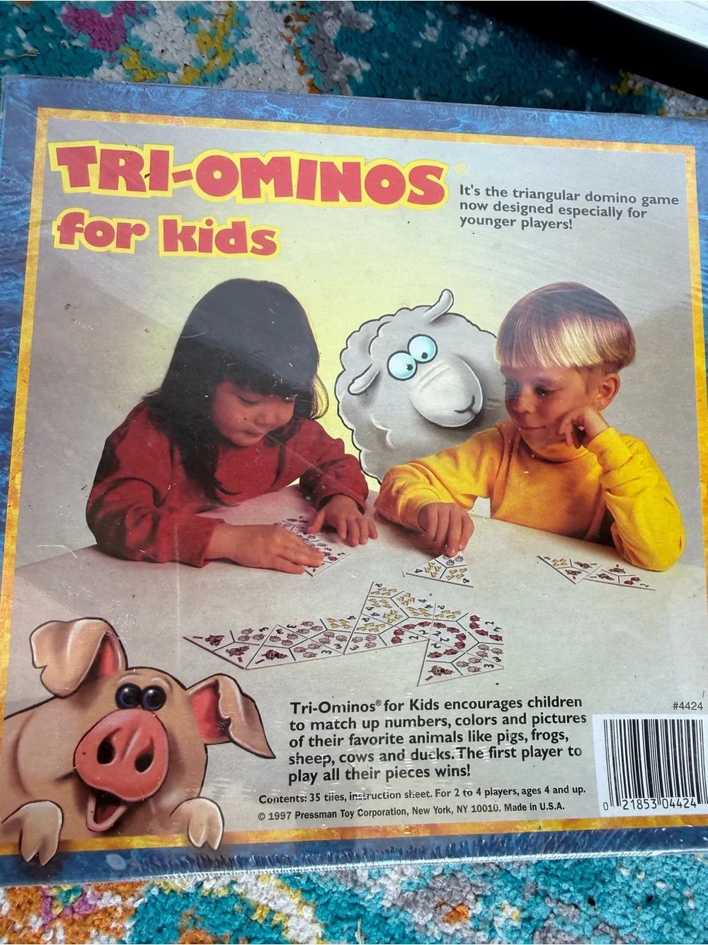 Tri-Ominos for Kids Matching Game - Blue